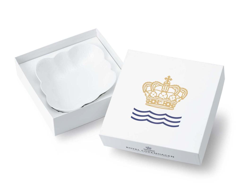 Importovaná miska na květiny Royal Copenhagen White Palmette 26 cm svatební dárek 1016963 [Běžný produkt]