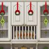 12 Pieces Christmas Wreaths, Wave-Style Cabinet With Christmas Small Kitchen For Doors, Windows, Walls, Trees.