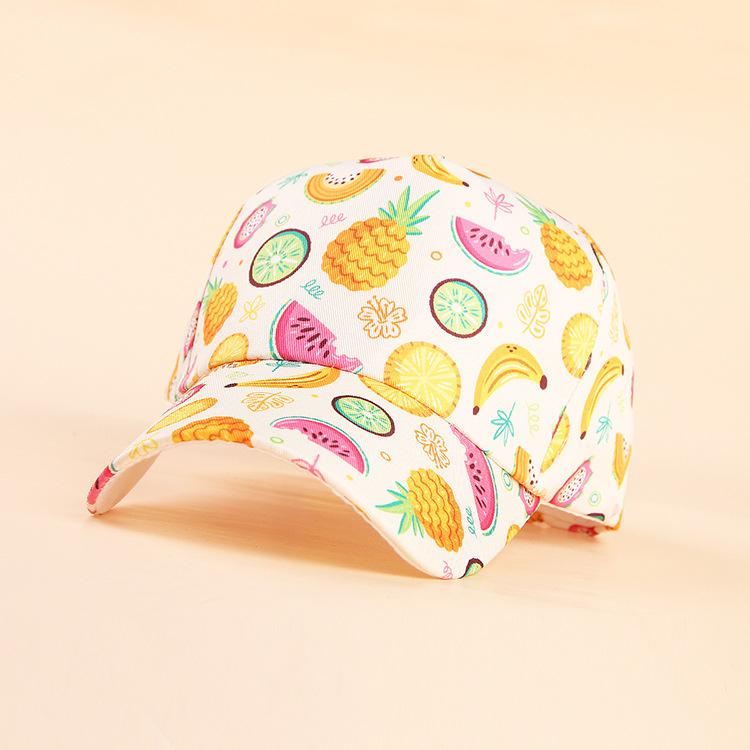Fashion Cotton Cartoon Boy Girl Baseball Caps Children Printed Snapback Hat Kids Popular Hip Hop Hat Cap DropShipping