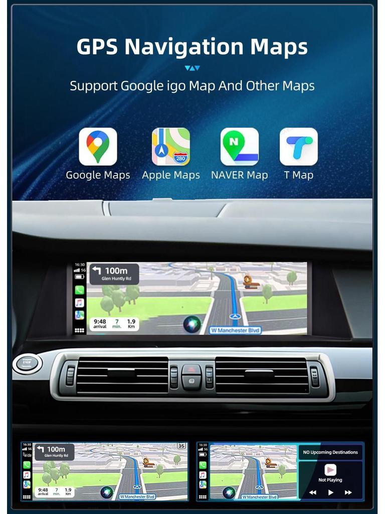 Wireless CarPlay GPS Navigator for BMW X5 GT F07