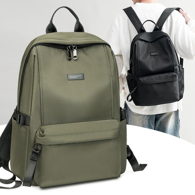 Lightweight Waterproof Nylon Backpack for Students, 14-15 Inch Laptop, Large Capacity, Outdoor Use