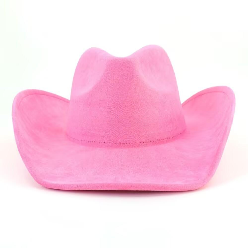 Popular Classic Retro Fashion Suede Western Denim Top Hat Men's and Women's Lightweight Fashion Felt Hat