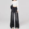 Loose Retro Jeans Women Straight Leg Baggy Denim Pants Fashion Cowboy Trousers  Girls Lady