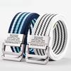 Double Ring Buckle Belt Men's Belt Women's Korean Version, Jeans Belt Military Training Student Cloth Belt Trendy Fashion