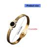 Unique Roman Letter Bangle Fashionable Engraved Love Wristband Handmade Gift for Her Trendy Women Wrist Accessories