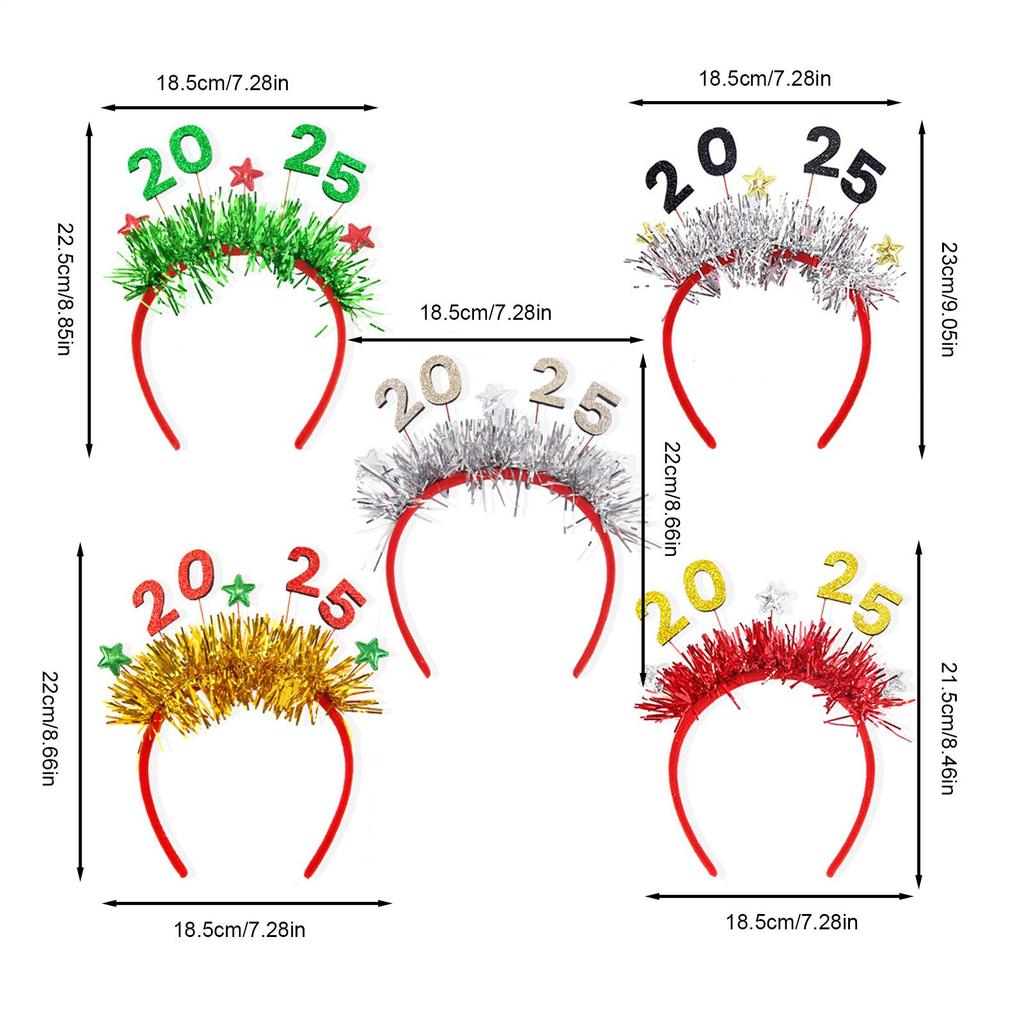 Christmas Headbands For Adults Photography Hairband 5 Pieces Christmas Hairband For Family Gathering Party Decor Bar Mall