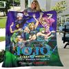 1pc Blanket JoJo's Bizarre Adventure Print Design, Lightweight Blanket for Sofa, Bed- Soft &Warm, Gift for All Seasons like Christmas, Halloween