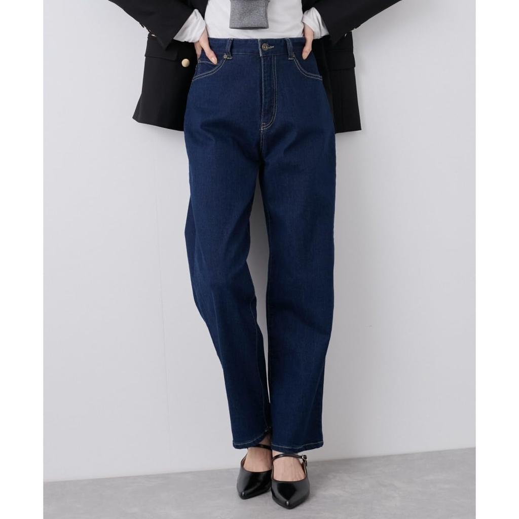 ROPE PICNIC Waist Revolution Denim Waist Shape Straight Denim Pants Blue 36 (44)