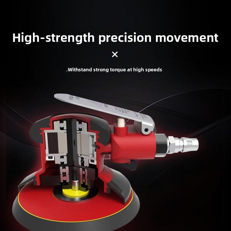 5'' Inch Pneumatic Air Wet Random Orbital Disc Sander Rotary Vane Motor Variable Speed 12000 RPM Polishing