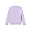 FILA Loose Fit Logo Knit Pullover Long Sleeve Sweatshirt Unisex sweatshirt Light-Purple F11U249201F-VT