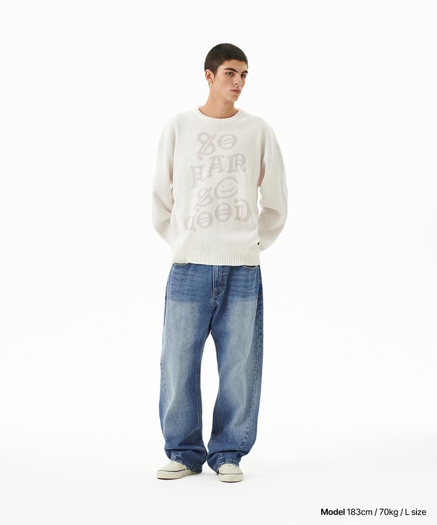 MAHAGRID So Far So Good Knit Sweater Ivory(Mg2Ffmk601A)