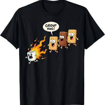 Funny Camping Smores Group Hug Cute S'mores T-Shirt