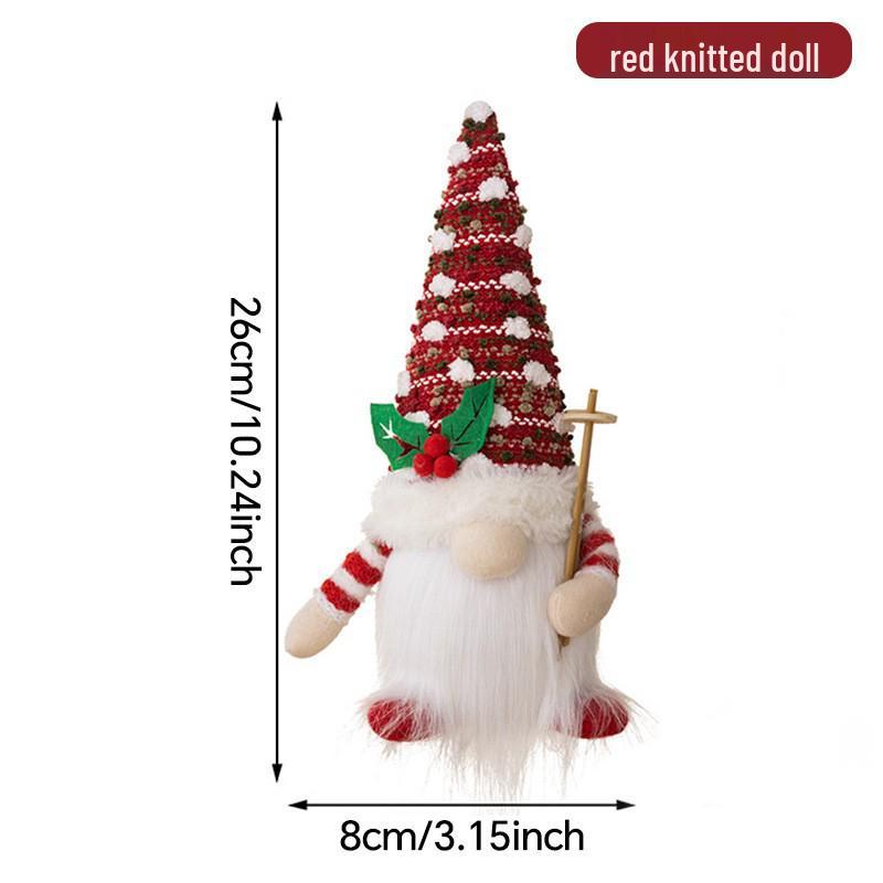 Festive Faceless Old Man Doll: Creative Christmas Decor for Desktop or Window Display