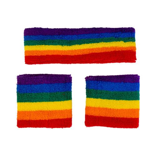 Rainbow Pride Sweatbands Set
