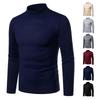 Camicetta maglione pullover slim a maniche lunghe autunno inverno dolcevita da uomo