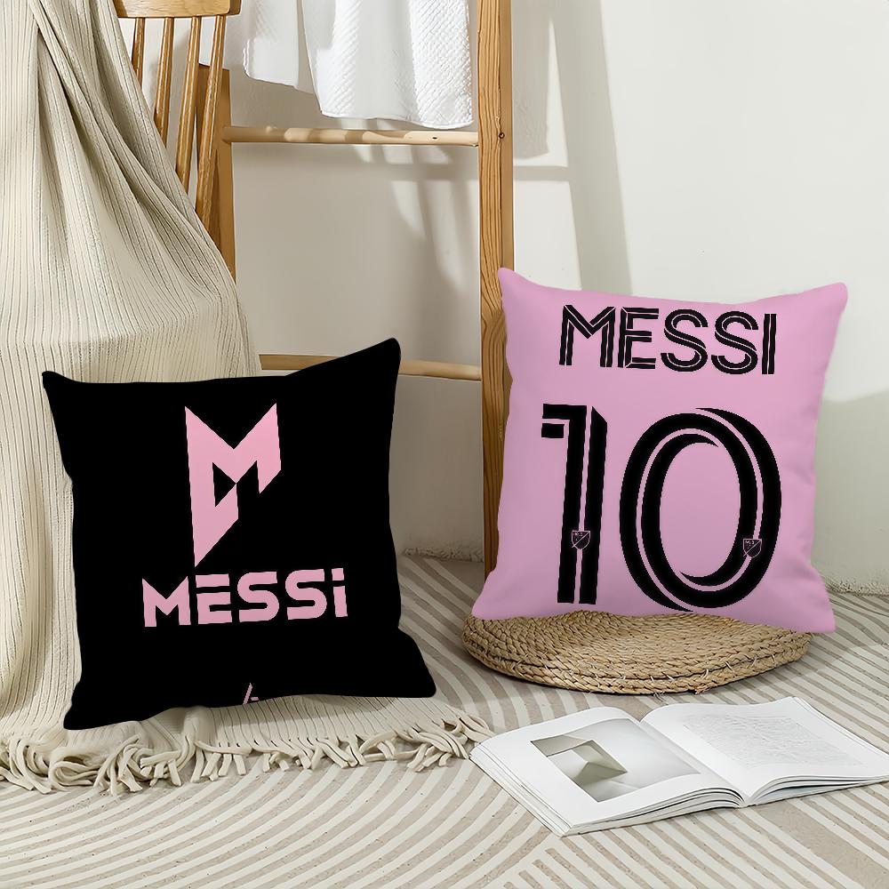 Fußballspieler L-lionel M-messi Kissenbezug Anwendbarer Bereich Für Gästezimmer Innenräume Autos Büro Hausdekoration