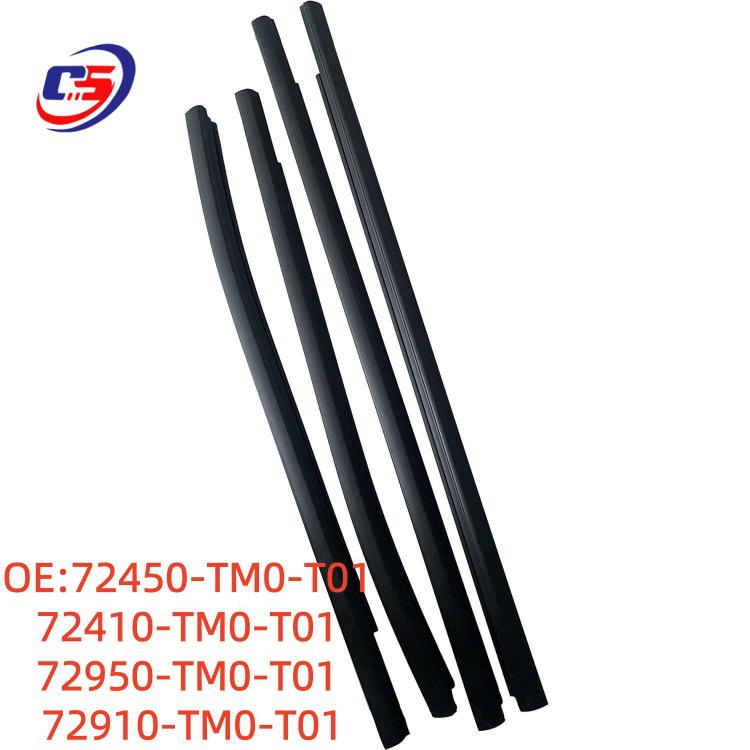 Honda City Window Trim Outer Strip (Part #72450-TM0-T01, #72410-TM0-T01) 72450-TM0-T01 72410-TM0-T01 72950/72910-TM0-T01