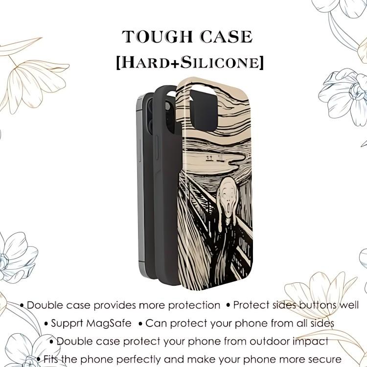 Abstract art print Phone Case for iPhone 17 17e 16e 16 15 14 13 12 11 X XS XR XSMAX 7 8 Air Pro Max Plus Double-layer Back Cover
