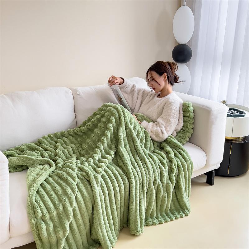 Blankets Bed Sheets Single Person Coral Fleece Air Conditioning Nap Covers Sofas Nap Times