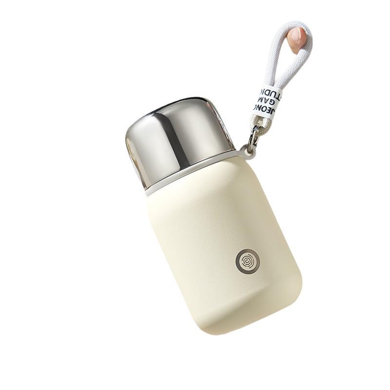 Women's Portable Thermos Mug, Compact 2025 Design, 316 Stainless Steel Lid, Suitable for Drinking Water, Child-Friendly.