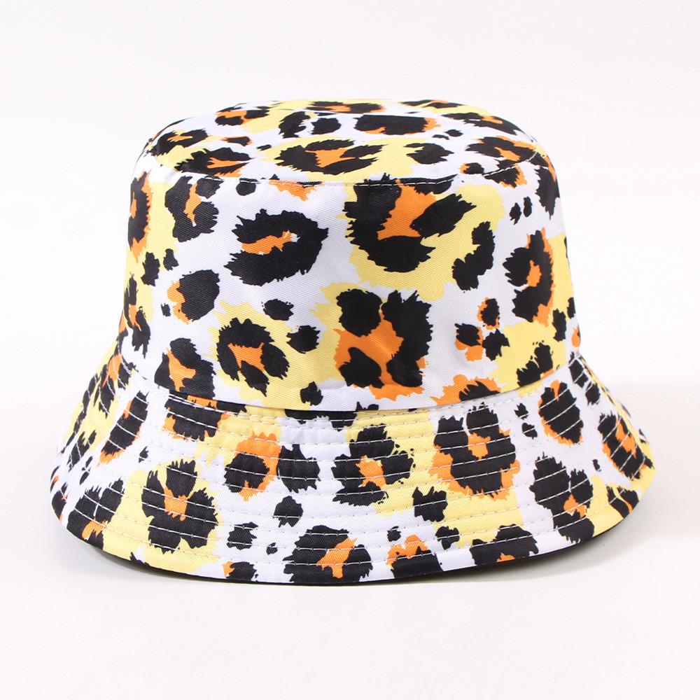 Leopard Print Fisherman Hat Fashionable Versatile Basin Hat Spring Autumn Sun Hat Adjustable Size
