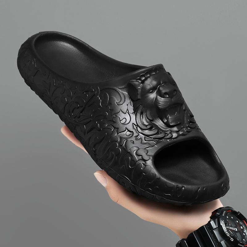 

Літні тапочки Чоловіки Чоловічі тапочки з м’яким дном Домашні шльопанці Сандалі Легкі пляжні туфлі Чоловічі тапочки В’єтнамки 36-45 чорний