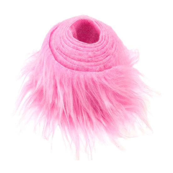 Fuzzy Kunstfellstreifen 5ft Zotteliger Plüschstoff Vorgeschnittener Streifen Flauschiger Nicht-Haarender Pelzstreifen für Zwergpuppenbärte Hutedges DIY-Bastelarbeiten Weihnachtsdeko