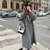 Women's Mid-Length Wool Blend Coat - Autumn/Winter, Over-the-Knee, Cotton-Padded, Double-Breasted, Loose Fit, Straight Cut, Thick Windbreaker.