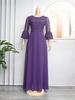 2023 Elegant Lace Chiffon Dress for African European Plus Size Women