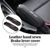 AAAOT1 Car Handbrake Sleeve Leather Cover Anti-Skid Auto Parking Brake For BMW E46 E90 F30 F10 F20 G20 E87 E60 F01 F02 G14 E83