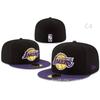 Populárna mestská plne uzavretá čiapka s plochým okrajom Lakers Bez nastaviteľná baseballová čiapka Cestovná vetruodolná opaľovacia čiapka na voľný čas