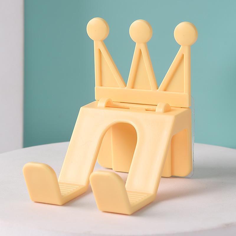 Crown Mobile Phone Holder Ornaments Punch-Free Bathroom Storage Rack Gaming Headset Game Controller Rack
