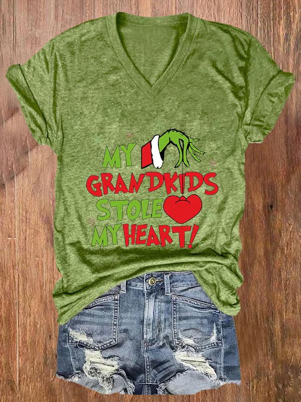 

Hot selling 3D digital printed T-shirt for spring and summer, women s V-neck slim fit comfortable versatile top 3418 EMA 4XL