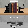 Good-1 Piece Cute Cat Book Ends,Decorative Book Ends, Book Ends Metal For Shelves,Bookshelf Decorative Objects,Home Desk Bookshe