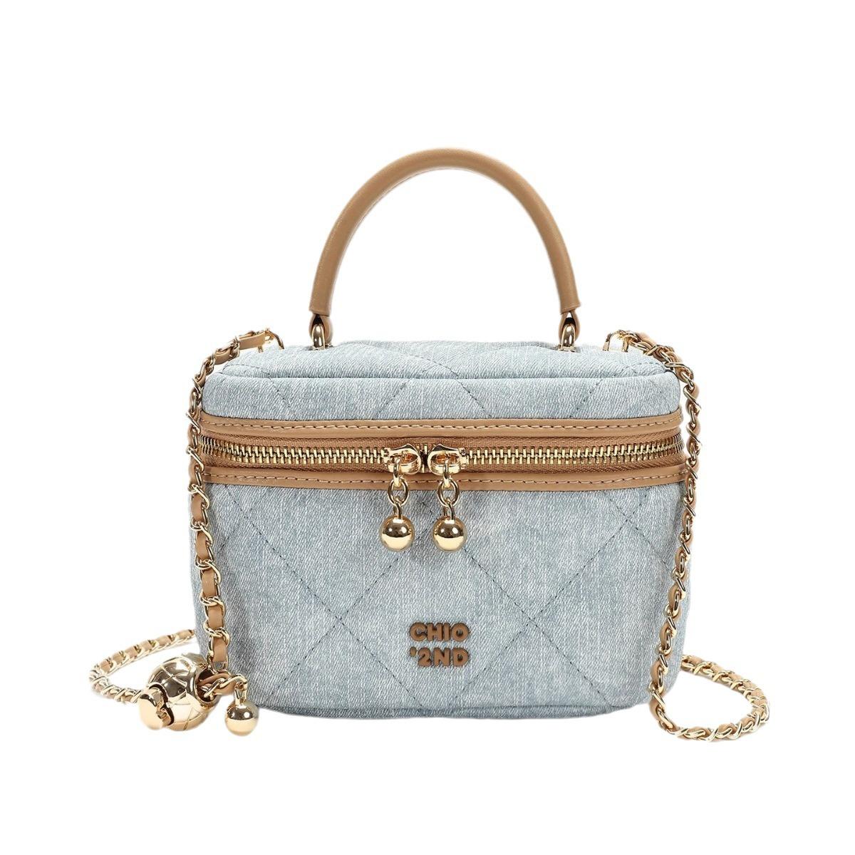 

Сумка Monet Blue Ocean Box Bag Niche Designer Bag Женская сумка через плечо с цепочкой