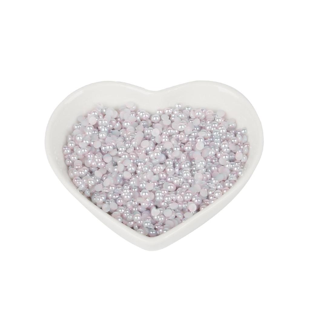 ABS Imitation Pearl Colorful Beads NO HOLE DIY Plastic Acrylic Beads for Jewelry Making