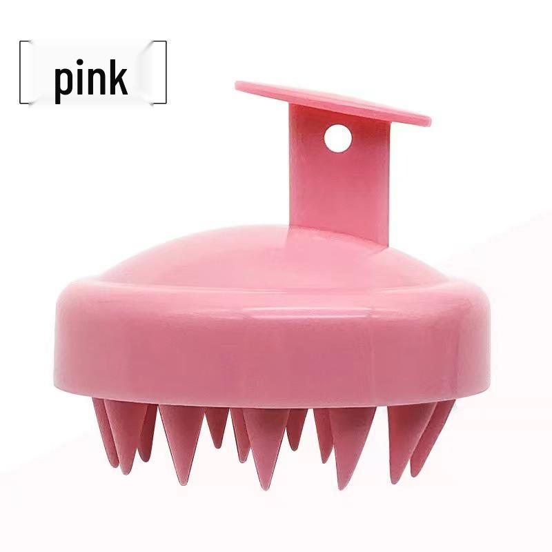 

Silicone Dual-Use Shampoo Brush: Dry & Wet Scalp Massager Single opp packaging