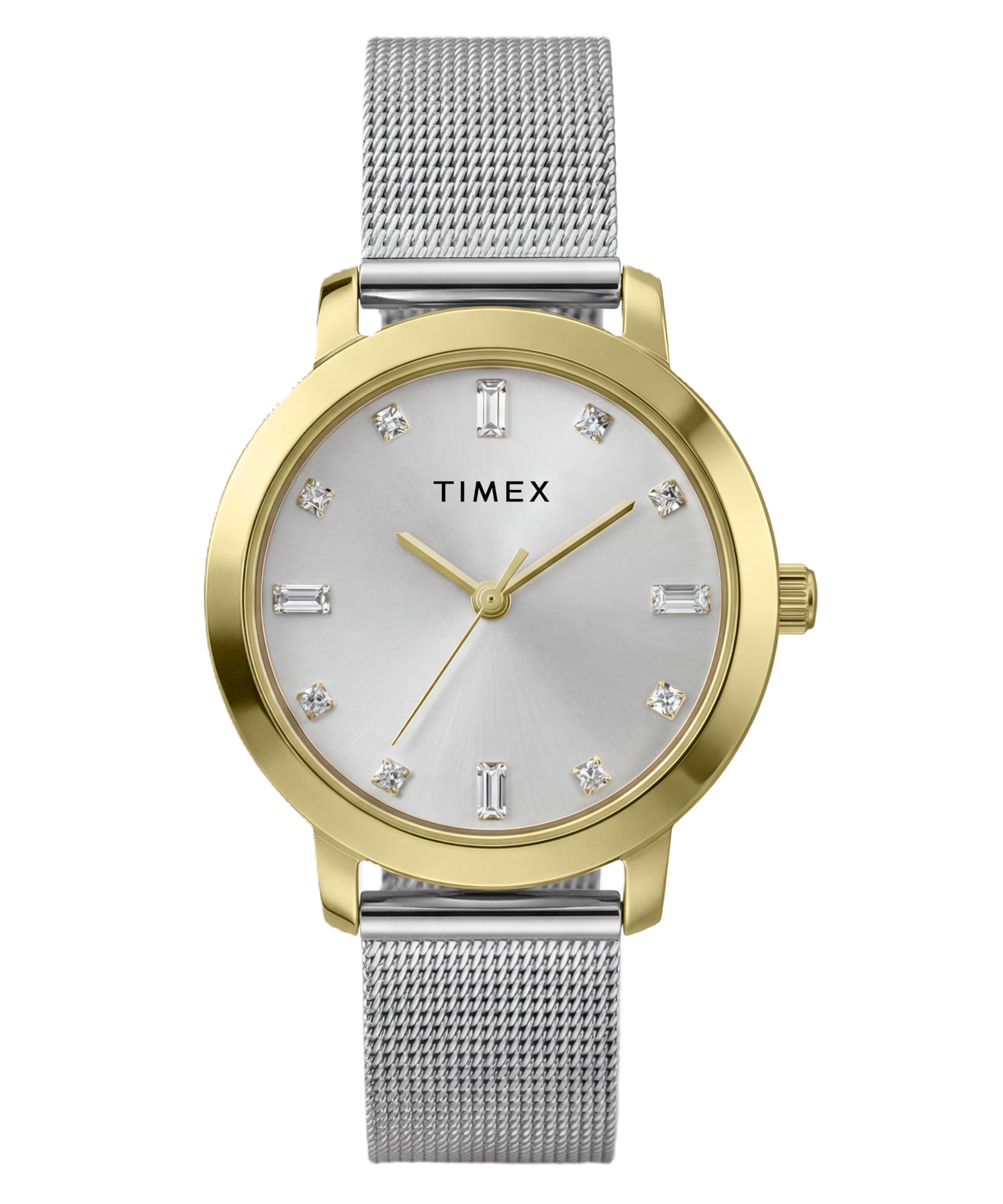 Main Street Watch Water Resistant for Daily Mineral Silver [TIMEX] Quartz, Use, Glass, Dial, TW2Y48800, Women s [Authentic]