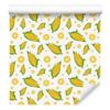 Corn Wallpaper White and Yellow for Living Room and Bedroom 50x1000