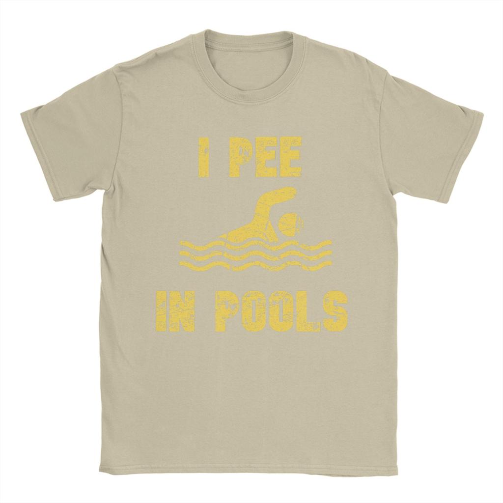 Ich Pisse in Pools Lustiges Urlaubs T-Shirt Sommer Baumwoll-T-Shirts Für Männer Mode Benutzerdefiniertes Logo T-Shirt Kurzärmelige Vintage Oberteile