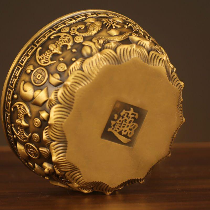 Fengshui Reiner Kupfer Schatzschale Reichtum Sammeln Feng Shui Reichtumsanziehung Heimgebrauch Shen Wansan Wohnzimmer Dekoration