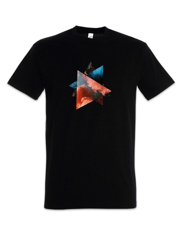 Abstract Triangles T-Shirt Random Abstract Art Colourful Forms Form Oldschool