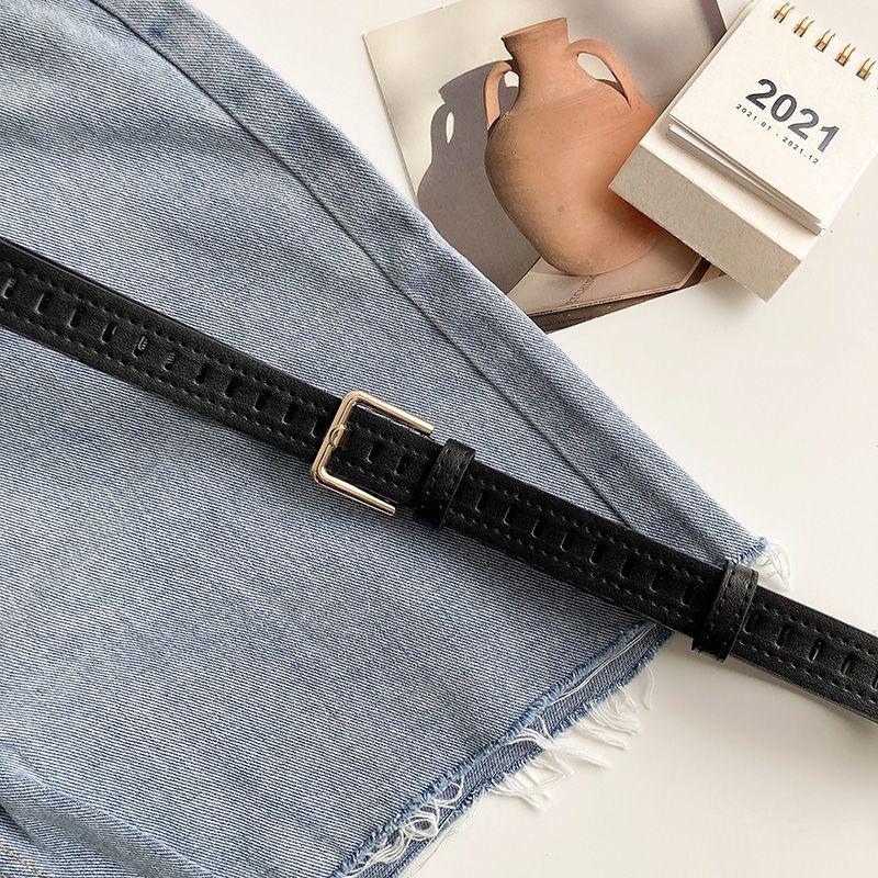 Belt Women's Retro Versatile Trendy Belt Summer New Instagram Style Small Crowd Waist Closing Jeans Belt Women
