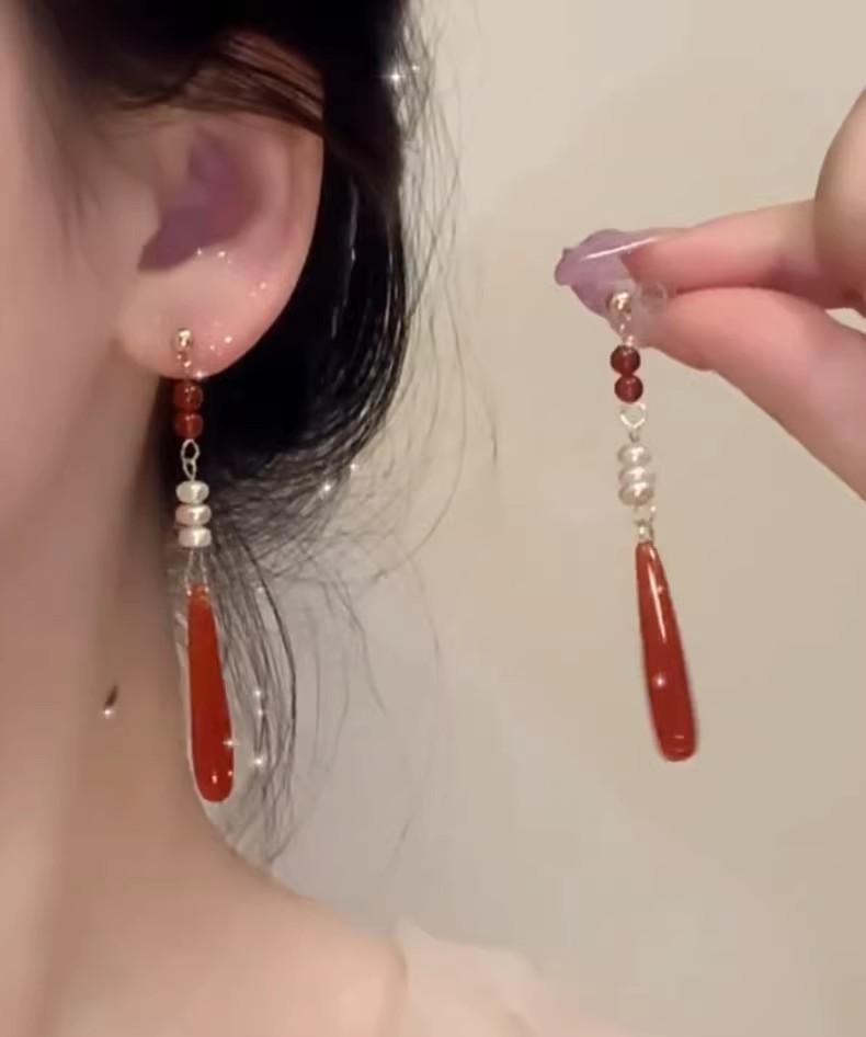 Super Glitzernde Zirkon Quastenohrringe - Vintage Koreanischer Influencer Stil 2025 Trend
