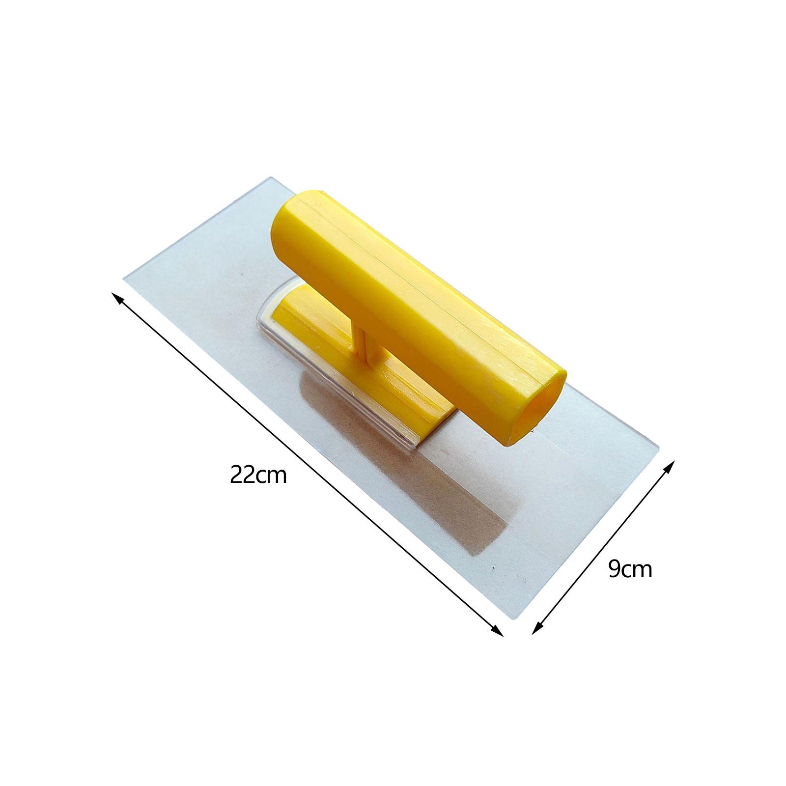 Plastering Trowel Devices Finishing Trowel for Pool Coatings Lining Concrete Skimming Drywall Trowel Hand Tool for Plasterboard жёлтый
