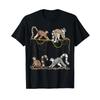 Zoo Animal Tropical Monkey Katta Madagascar Lemur T Shirt Vintage Comfortable Homme Stylish Casual Breathable Versatile