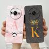For Xiaomi Redmi A3 Case Xiaomi Redmi A3 Phone Case Fashion Crown Letters Full Package Matte Anti Drop TPU Soft Protective Cover
