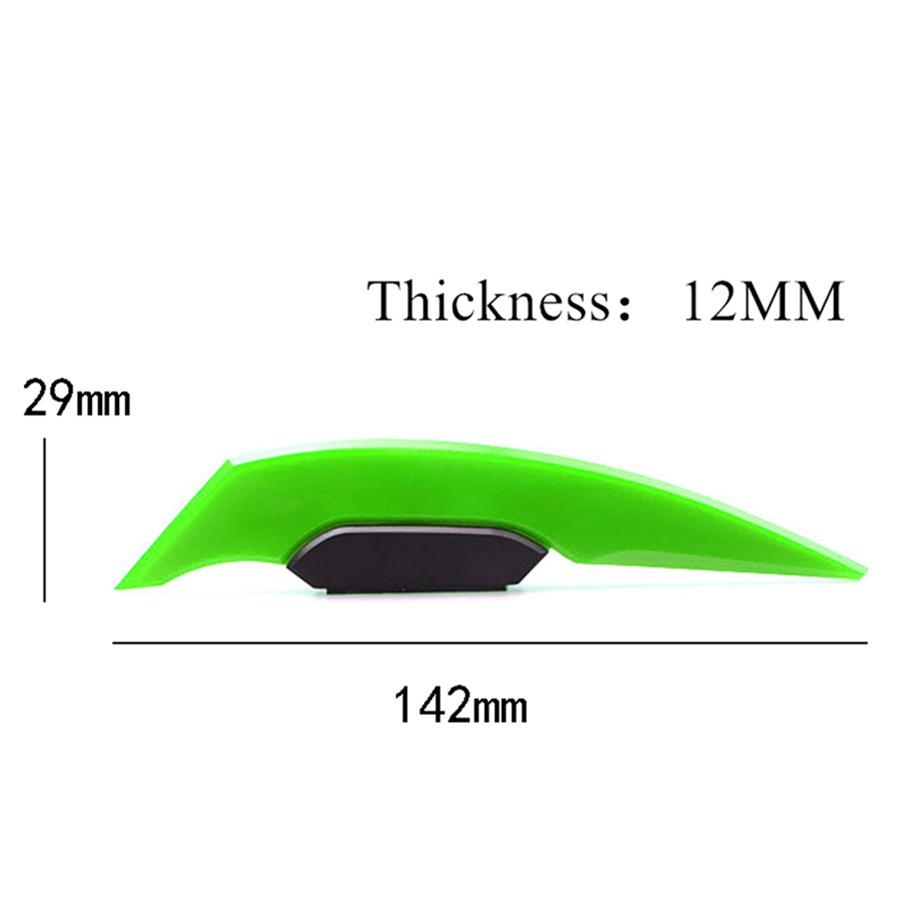 6x Green Universal Motorcycle Scooter Side Wings Winglet Spoiler Wind Deflector