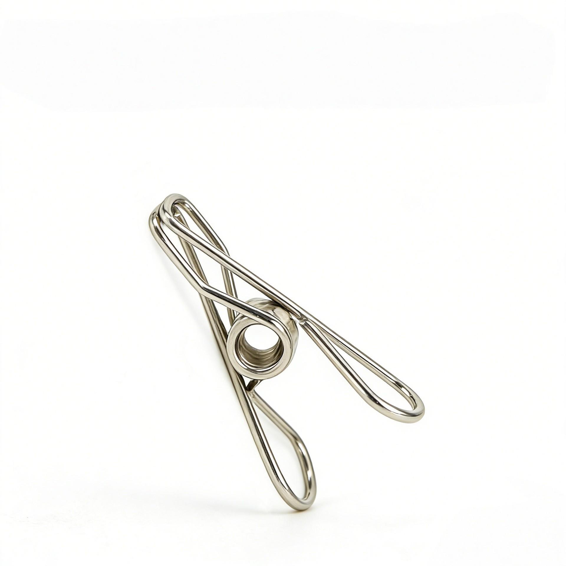 Stainless Steel Windproof Clothes Pegs with Long Hook Clips for Kitchen and Rack Use