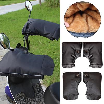 Universal Winter Motorcycle Gloves Handlebar Muffs Reflective Strip Warm Handle Bar Cover Gloves For Motorbikes Scooters Ri F1i9